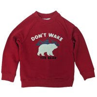 CPX03: Kids "Don't Wake The Bear" Sherpa Lined Christmas Sweatshirt (3-14 years)